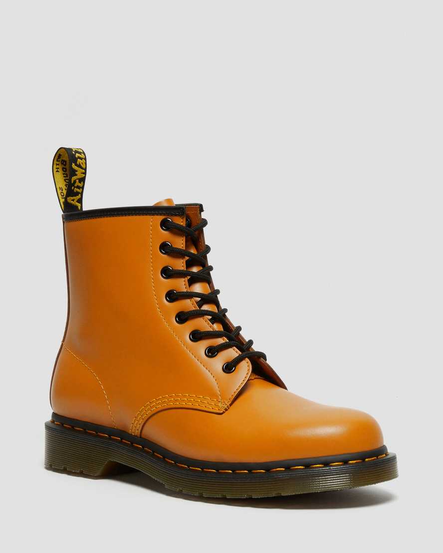 Dr. Martens 1460 Smooth Lær Snørestøvler Herre Oransje [8061YVMSU]